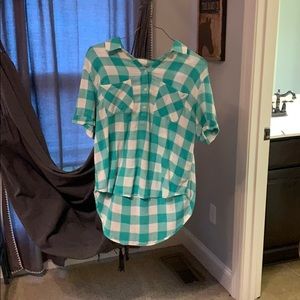 plaid collard shirt